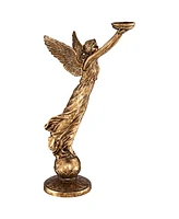 Dahlia Studios Golden Angel 38 1/2" High Statue Candle Holder