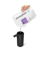 Simplehuman 9 oz, Rechargeable Liquid Sensor Pump, Matte Black Steel