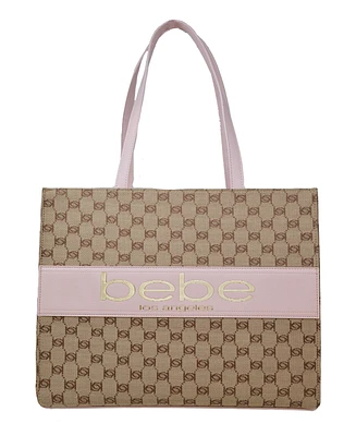 Bebe Serena Large Jacquard Tote Bag