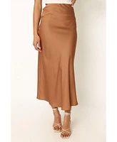 Petal and Pup Nellie Satin Midi Skirt