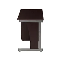 Computer Desk With Ample Storage, Chocolate