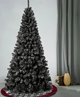 National Tree Company First Traditions Color Pop Black Hinged Tree 7.5 ft