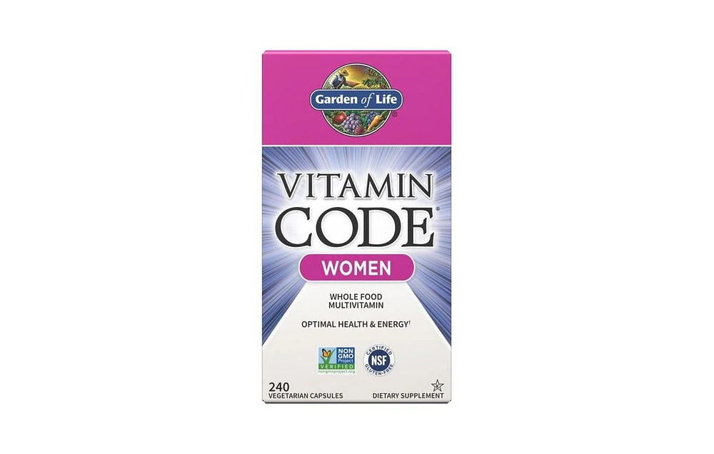 Garden of Life Vitamin Code, Women's Formula 240 Caps