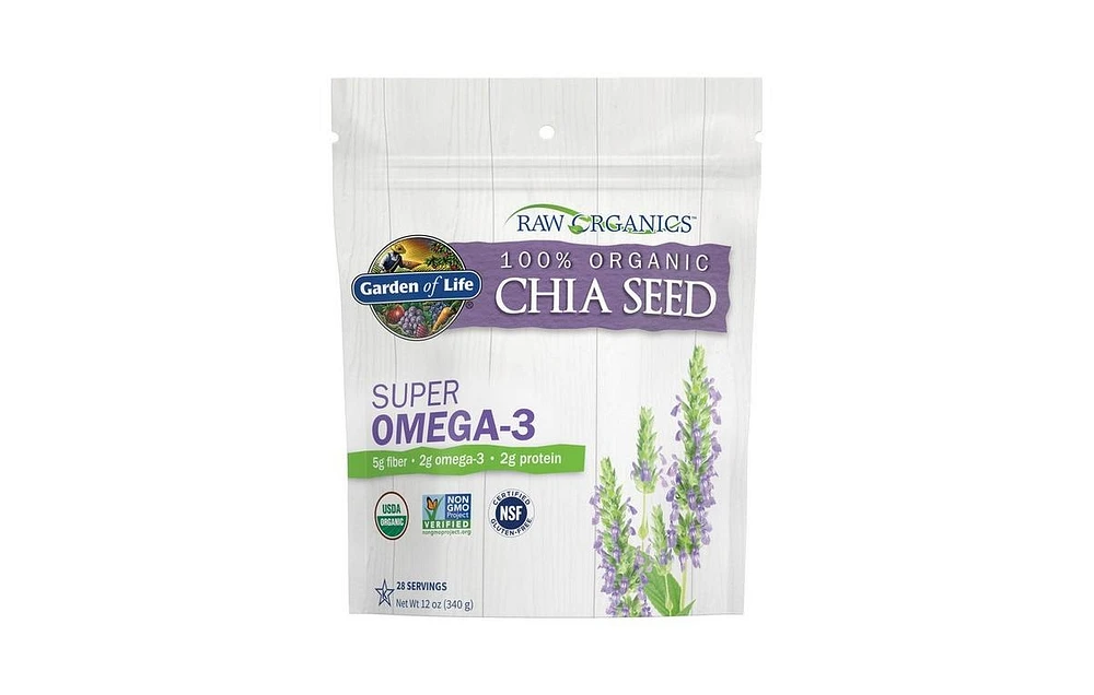 Garden of Life Raw Organics Chia Seeds, 12 Oz