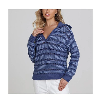 525 Women's Rachel Sailor Open Stitch Pullover