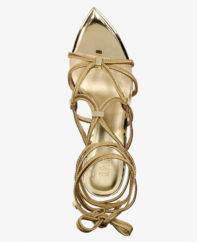 I.n.c. International Concepts Women's Laqueta Lace-Up Dress Sandals, Created for Macy's