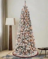 National Tree Company First Traditions Acacia Flocked Tree 6 ft