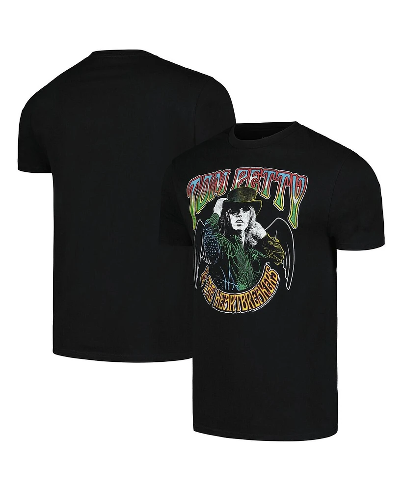 American Classics Men's and Women's Black Tom Petty With Wings Graphic T-Shirt