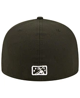 New Era Men's Black Akron RubberDucks Black Tyrites Theme Night 59FIFTY Fitted Hat