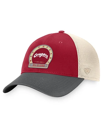 Top of the World Men's Crimson Washington State Cougars Refined Trucker Adjustable Hat