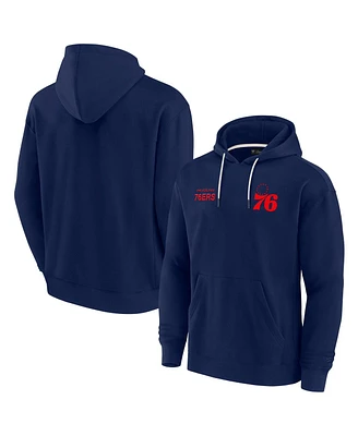 Fanatics Signature Men's and Women's Philadelphia 76ers Elements Super Soft Fleece Pullover Hoodie