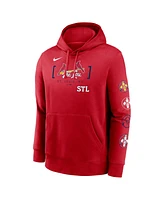 Nike Men's Red St. Louis Cardinals 2024 City Connect Club Fleece Pullover Hoodie