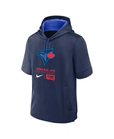 Nike Men's Navy Toronto-Blue Jays 2024 City Connect Short Sleeve Pullover Hoodie