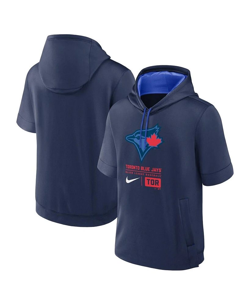 Nike Men's Navy Toronto-Blue Jays 2024 City Connect Short Sleeve Pullover Hoodie