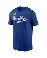 Nike Men's Jackie Robinson Royal Brooklyn Dodgers Cooperstown Collection Fuse Name Number T-Shirt