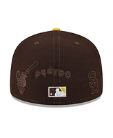 New Era Men's Brown/Gold San Diego Padres Multi Logo 59FIFTY Fitted Hat