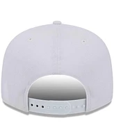 New Era Men's Miami Dolphins Main White on White 9FIFTY Snapback Hat