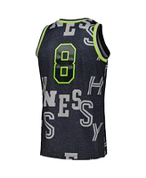 Mitchell & Ness Men's Black Nba x Hennessy Hardwood Classics Neon Concrete Swingman Jersey