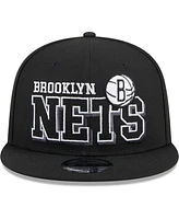 New Era Men's Black Brooklyn Nets Gameday 59FIFTY Snapback Hat