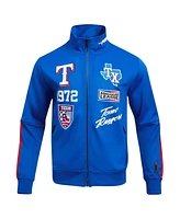 Pro Standard Men's Royal Texas Rangers Fast Lane Full-Zip Track Jacket