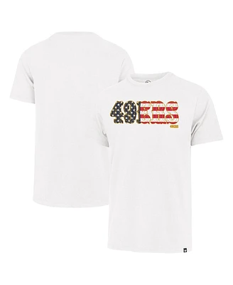 '47 Brand Men's White San Francisco 49ers Flag Script Franklin T-Shirt