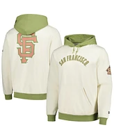 New Era Men's Cream/Green San Francisco Giants Color Pop Pullover Hoodie