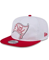 New Era Men's White/Red Tampa Bay Buccaneers 2024 Nfl Training Camp Golfer Snapback Hat