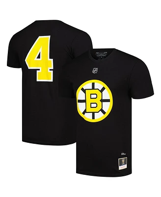 Mitchell & Ness Men's Bobby Orr Black Boston Bruins Name Number T-Shirt