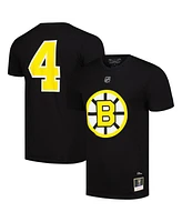 Mitchell & Ness Men's Bobby Orr Black Boston Bruins Name Number T-Shirt