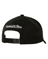 Mitchell & Ness Men's Black New Jersey Nets Suga x Nba Capsule Collection Glitch Stretch Snapback Hat