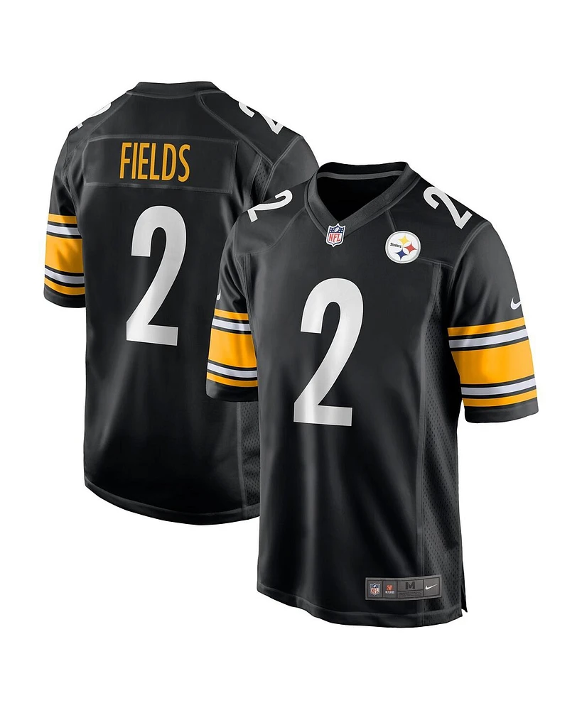 Nike Men's Justin Fields Black Pittsburgh Steelers Game Player Jersey