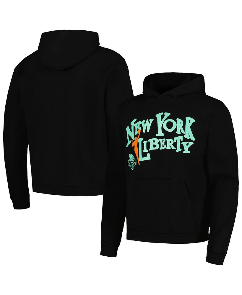 Playa Society Men's and Women's Black New York Liberty Team Pullover Hoodie