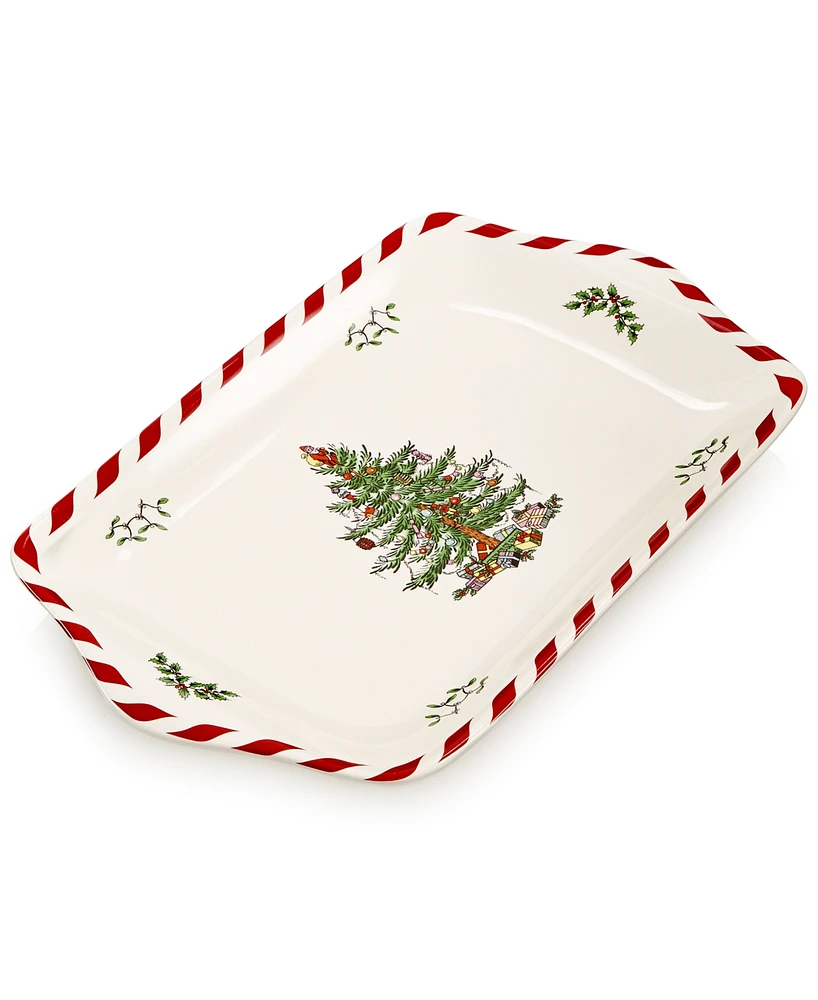 Spode Christmas Tree Dessert Tray