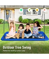 Slickblue Toddler 60 Inches Platform Tree Swing Outdoor with 2 Hanging Straps