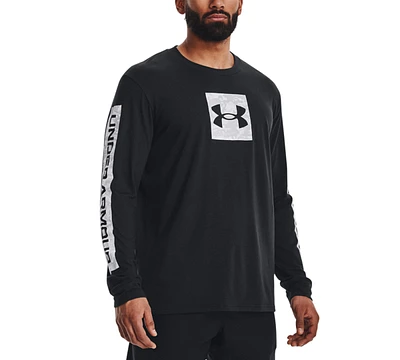 Under Armour Men's Sportstyle Boxed Logo Graphic Long-Sleeve Shirt