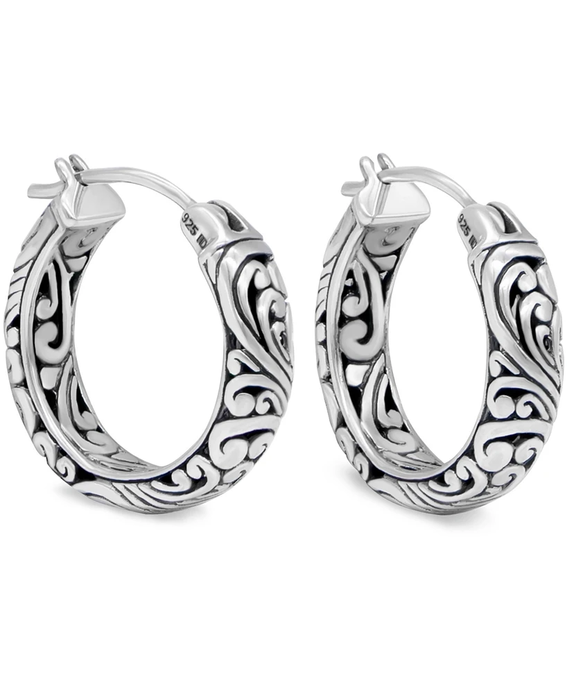 Devata 20mm Hoop Earrings in Sterling Silver