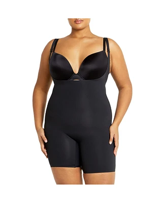 City Chic Women's Power Mid Thigh Bodysuit