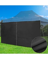 InstaHibit 1 Pack Side Wall for 10x15 Ft Ez Pop Up Canopy Tent UV50+ Zipper Lawn