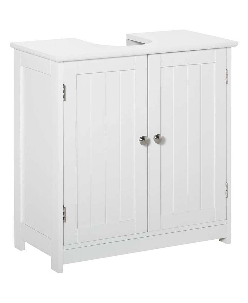 Kleankin Pedestal Sink Storage Cabinet, Sink Bathroom Cabinet