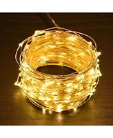 Yescom 2 Packs 66Ft Led Warm White Starry Fair String Lights 8 Modes Remote Christmas for Party Wedding Bedroom