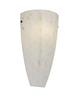 Emelle Modern Sconce Wall Decor Pocket Hand Blown Amber Art Glass Hardwired 13" High Fixture for Bedroom Bathroom Bedside House Living Room Home Dinin