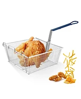 Yescom Commercial Deep Fryer Basket 8.8 Lbs Large Capacity 13"x 12" x 5" Heavy Duty Construction Fryer Basket with Non