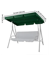 Yescom 77"x43" Replacement Swing Canopy UV30+ 180gsm Porch Top Cover Seat Patio Outdoor