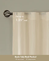 Madison Park Harper Solid Crushed Curtain Panel Pair