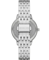 Michael Kors Women's Melissa Three-Hand Stainless Steel Watch Set 35mm - Silver