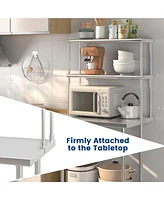 Stainless Steel Table with Over shelves 36'' X 24'' Work Table with 36'' X 12'' Shelf