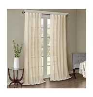 Madison Park Harper Solid Crushed Curtain Panel Pair