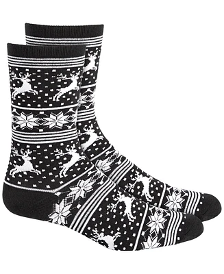 Holiday Lane Women's Crew Socks, Created for Macy's