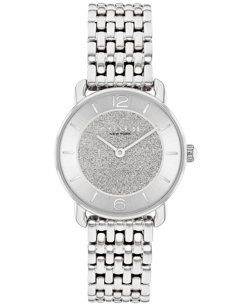 Coach Women's Silver Elliot Stainless Steel Watch 28mm