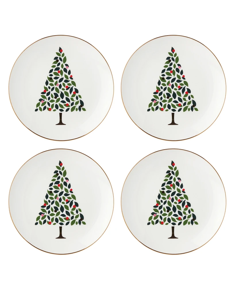 Kate Spade Evergreen 4-Piece Accent Plates